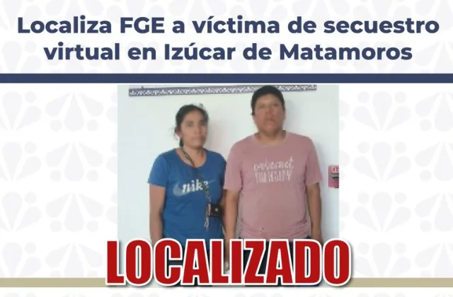 Localizan en Izúcar de Matamoros a víctima de secuestro virtual tras operativo policial
