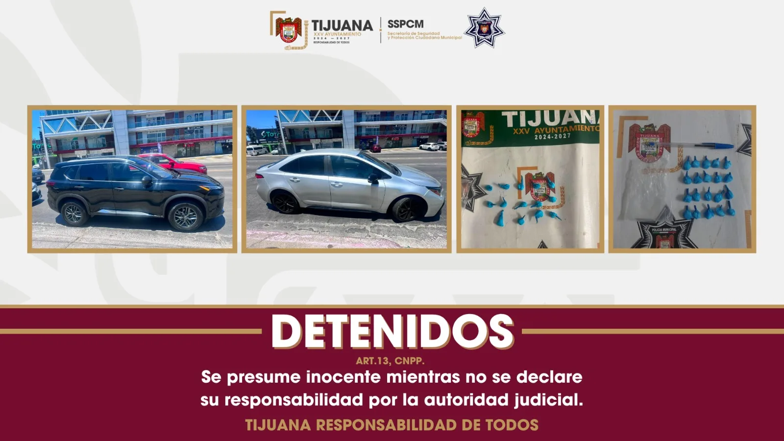 Policía detiene a banda que extorsionaba a conductores en Tijuana mediante fraudes viales