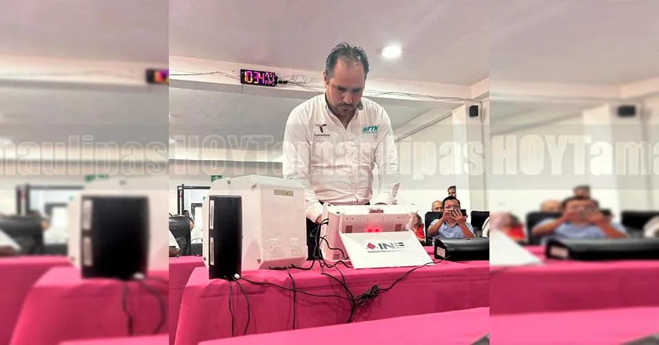 Presentan en Reynosa nuevas urnas electrónicas para facilitar el voto inclusivo