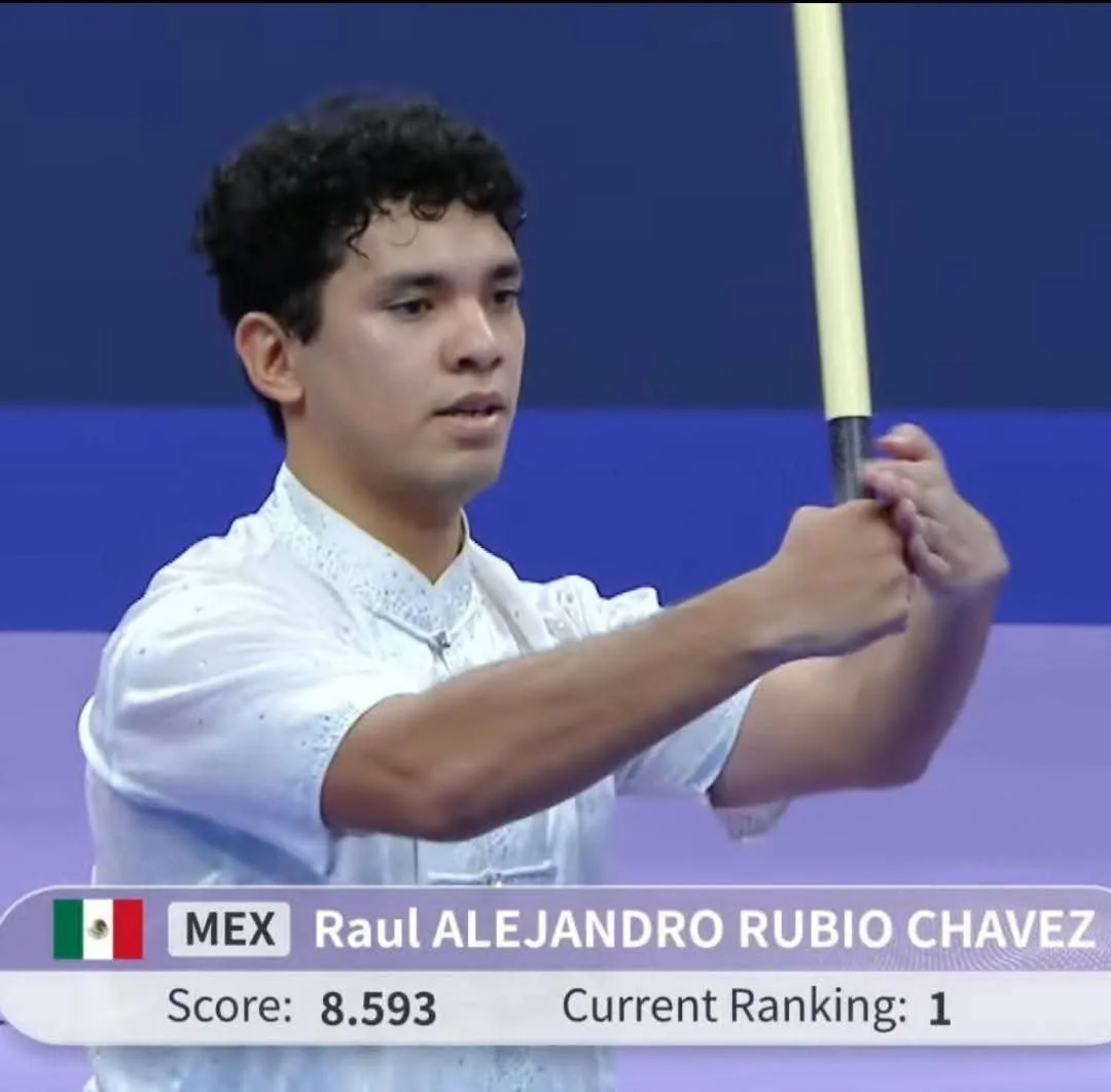 Raúl Rubio se posiciona entre los ocho mejores en la Copa Mundial de Wushu en China