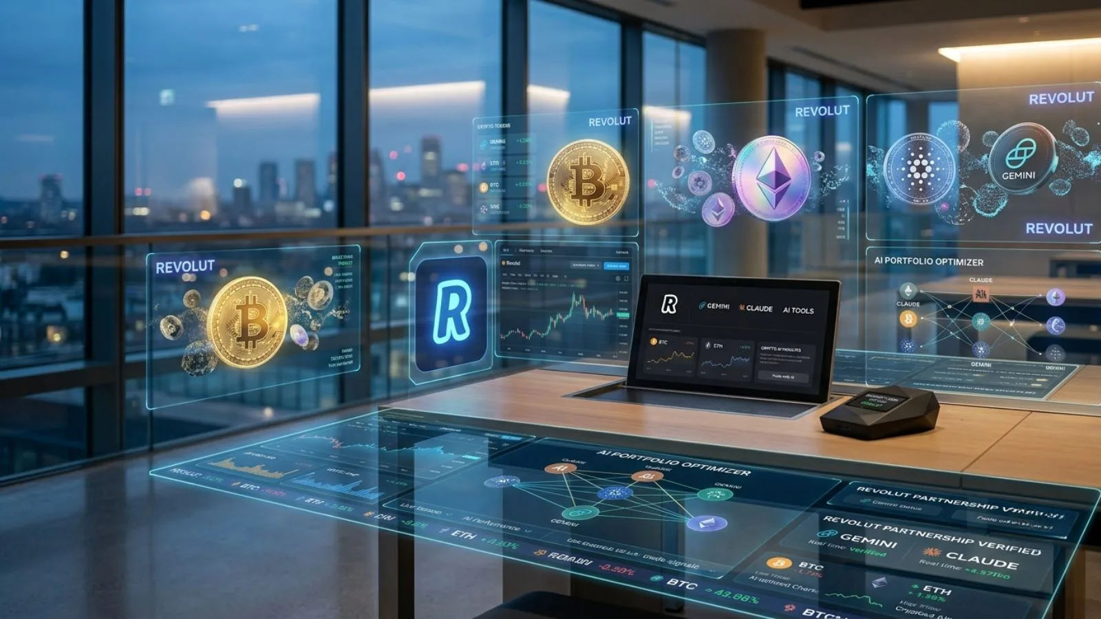 Revolut integra asistentes de IA para simplificar operaciones con criptomonedas