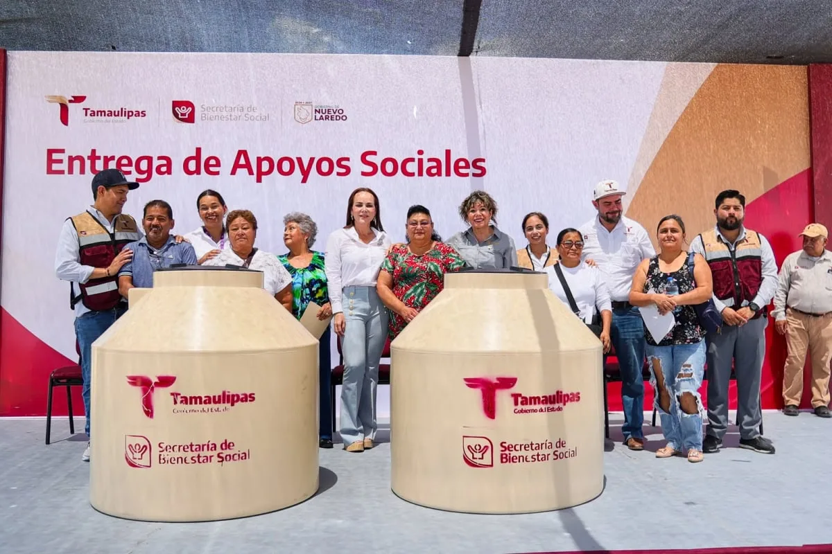 SEBIEN distribuye apoyos sociales para mejorar la calidad de vida en Nuevo Laredo