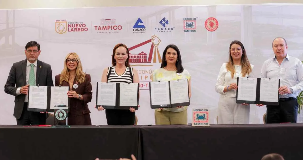 Tampico y Nuevo Laredo establecen alianza para impulsar el Corredor Económico Tamaulipeco