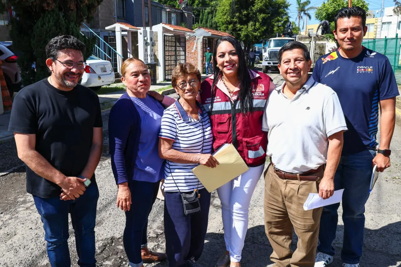 Tonantzin Fernández impulsa obras clave para mejorar infraestructura y espacios públicos en San Pedro Cholula