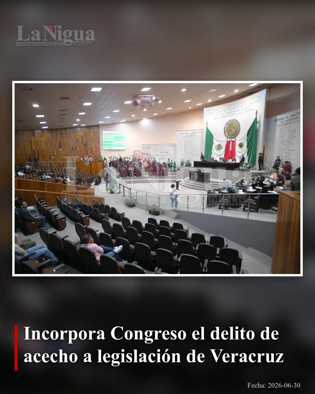 Veracruz tipifica el delito de acecho con penas de hasta dos años de prisión